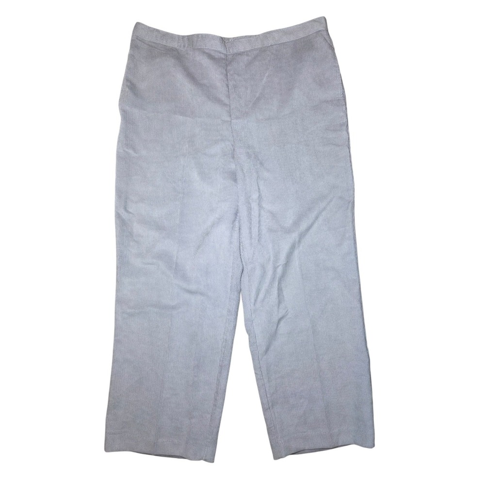 Alfred Dunner Corduroy Light Gray Proportioned Short Pull On Pants 18P NWT